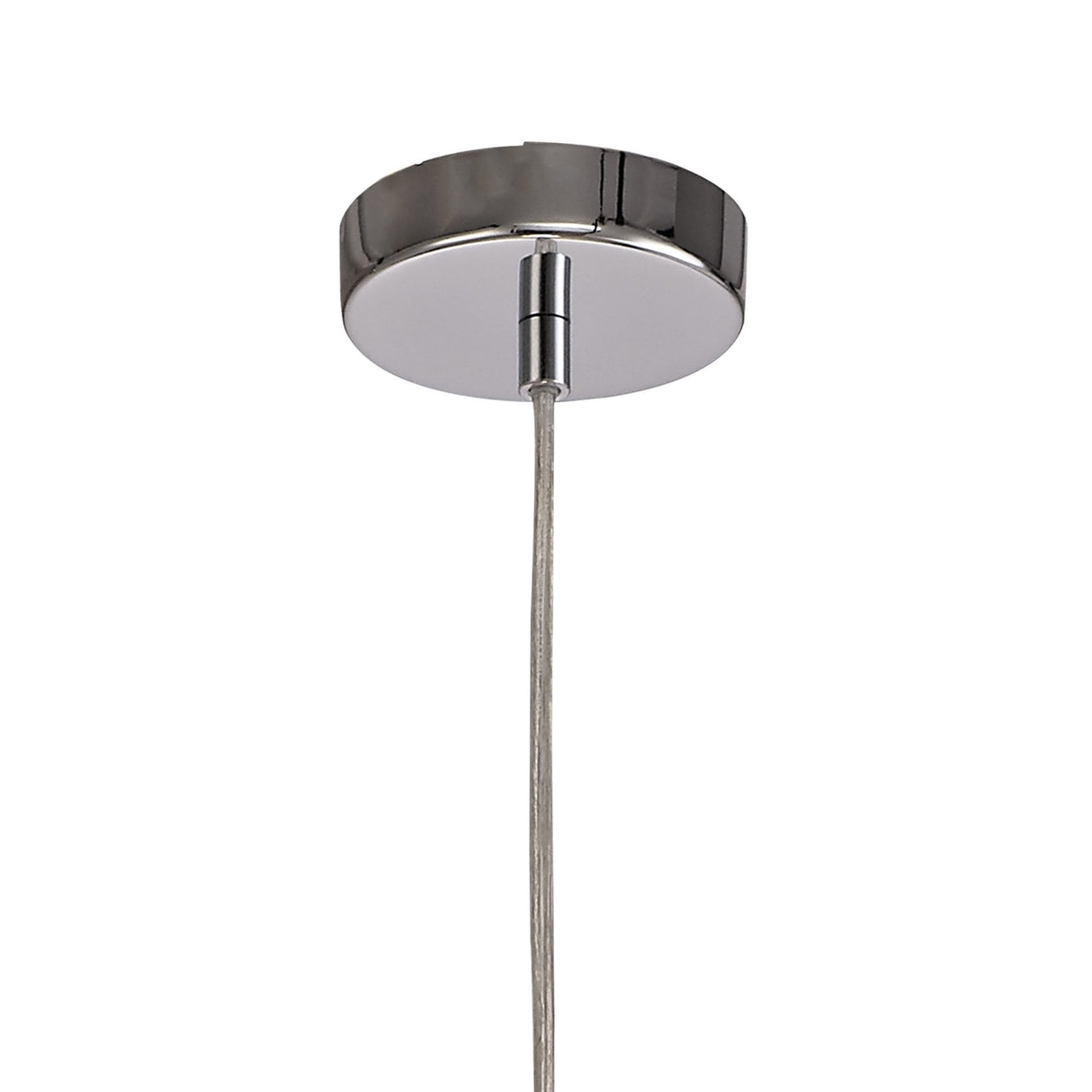 Modern Coffee & Polished Chrome Single Pendant Light, E27 Base