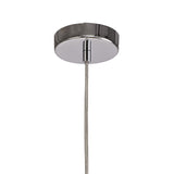 Modern Coffee & Polished Chrome Single Pendant Light, E27 Base