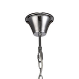 Elegant Crystal Chandelier Pendant, 4-Light, Polished Chrome Finish
