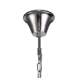 Glistening Elegance Chrome Crystal Chandelier Pendant, 12 Light