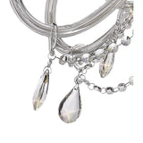 Glistening Elegance Chrome Crystal Chandelier Pendant, 12 Light
