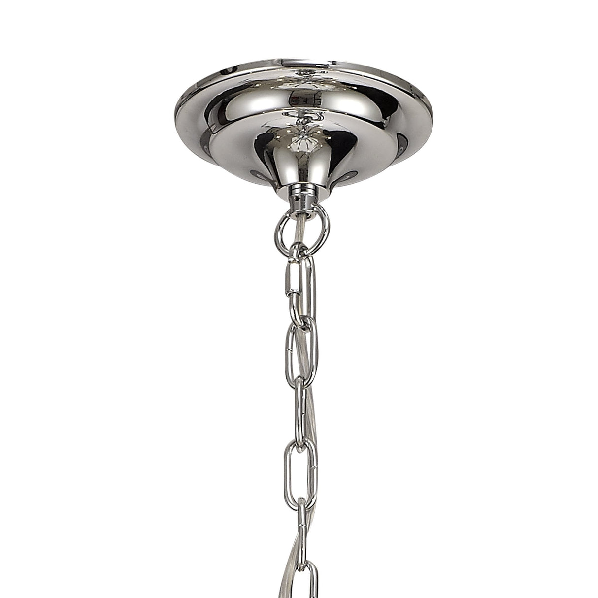 Stunning 12-Light Crystal Pendant in Polished Chrome and Satin Nickel Finish