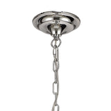 Stunning 12-Light Crystal Pendant in Polished Chrome and Satin Nickel Finish
