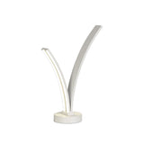 Modern Dual LED Table Lamp with Opal White Shade, 4000K, Adjustable Brightness, 3-Year Warranty