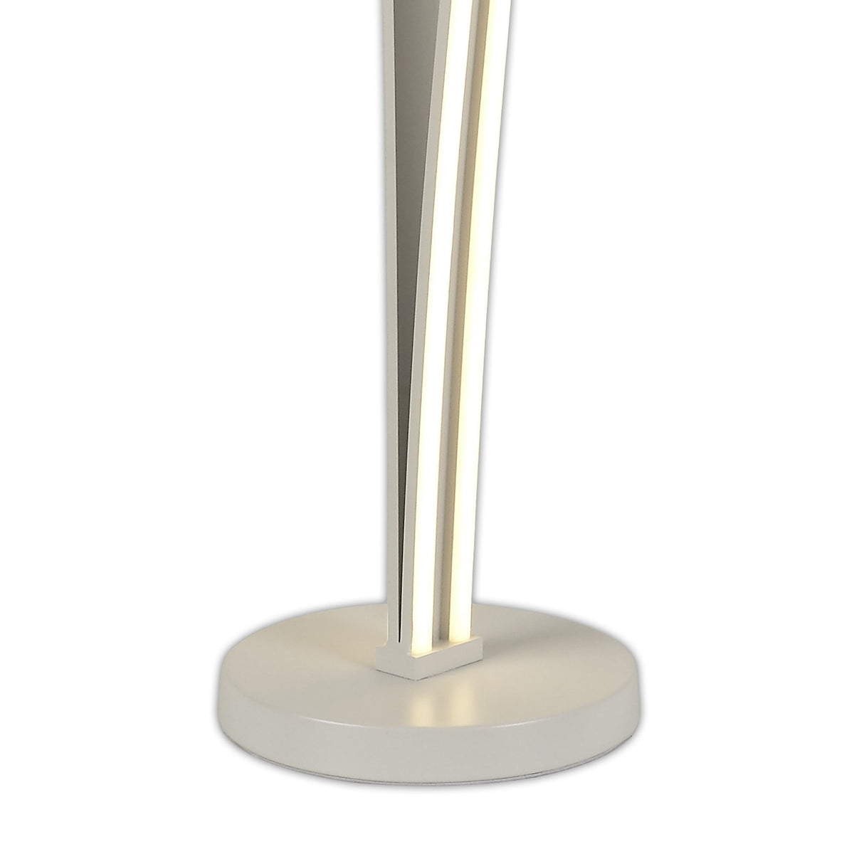 Sleek Dual-Light LED Floor Lamp with Dimmable Function, 16W/20W, 4000K, 2270 Lumens, White Finish, 3-Year Warranty