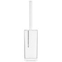 White Acrylic And Crystal Toilet Brush