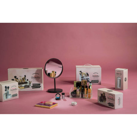 Cotton Pad Clear Cosmetics Organiser