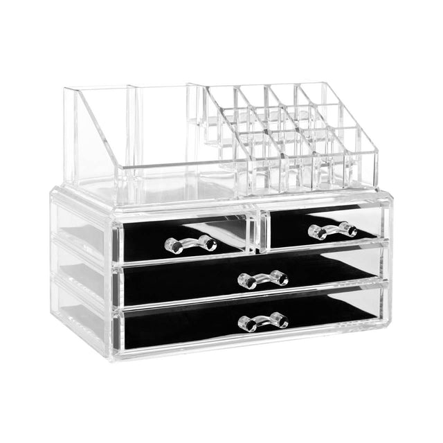 16 Compartment 4 Drawers Cosmetics Organiser