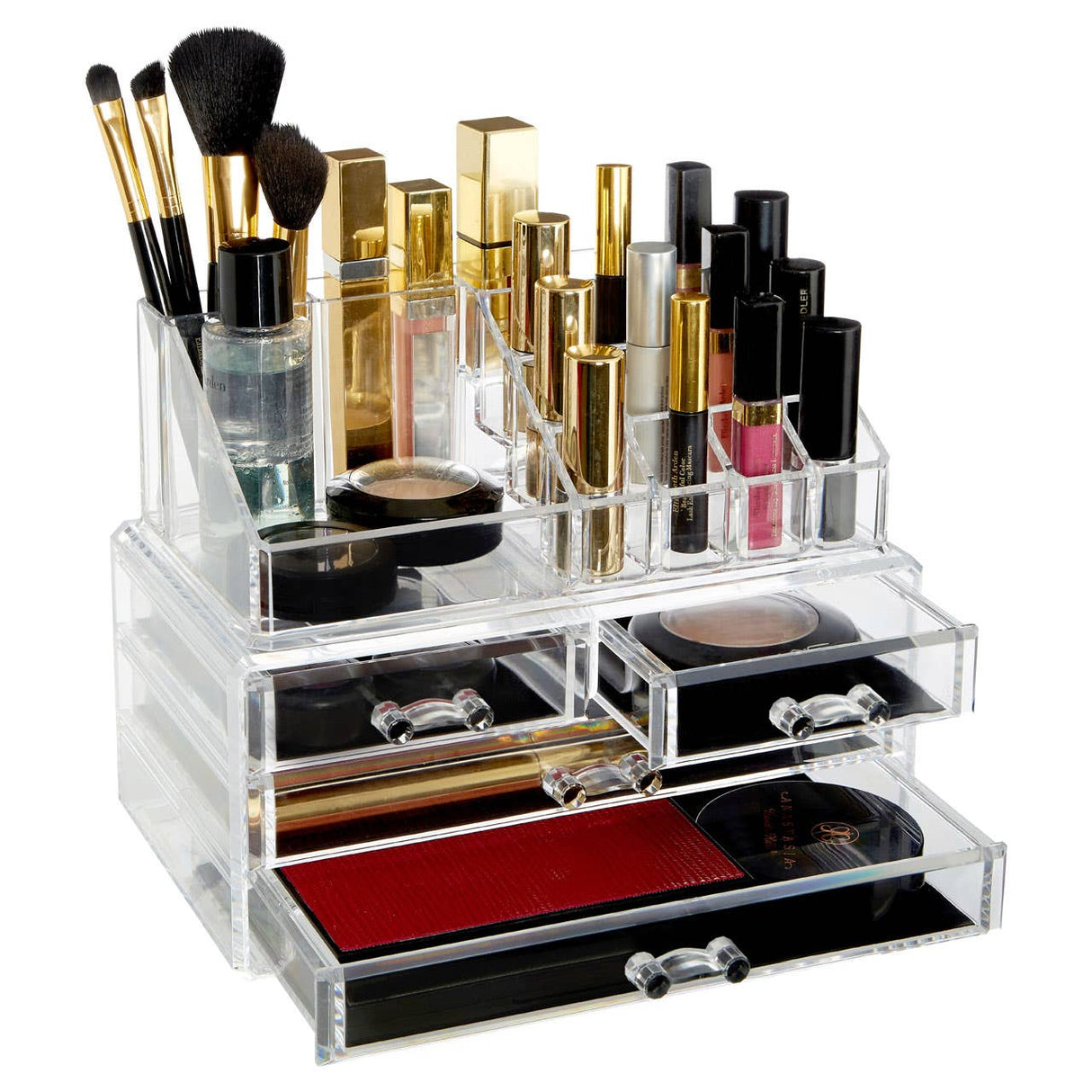 16 Compartment 4 Drawers Cosmetics Organiser