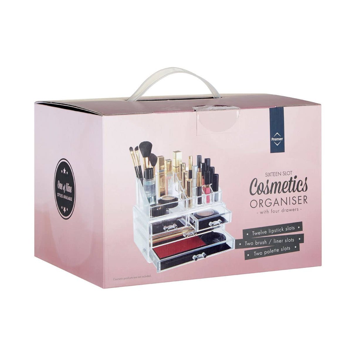 16 Compartment 4 Drawers Cosmetics Organiser