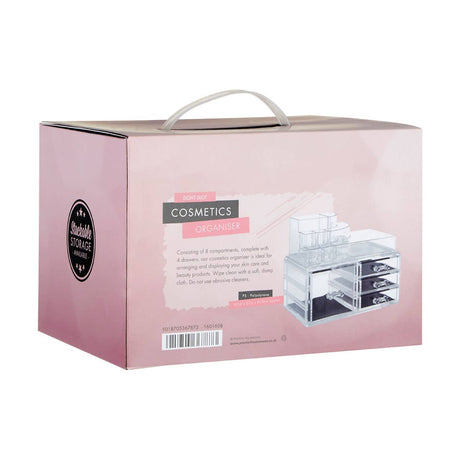 8 Compartment Ps Cosmetics Organiser With 4 Drawers