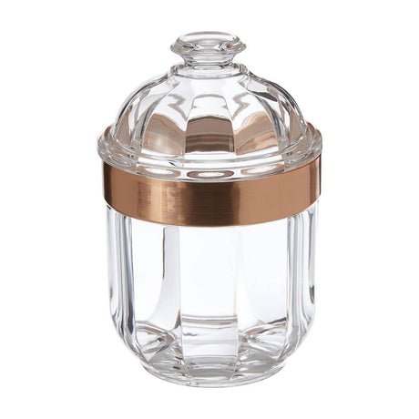 Small Rose Gold Acrylic Canister