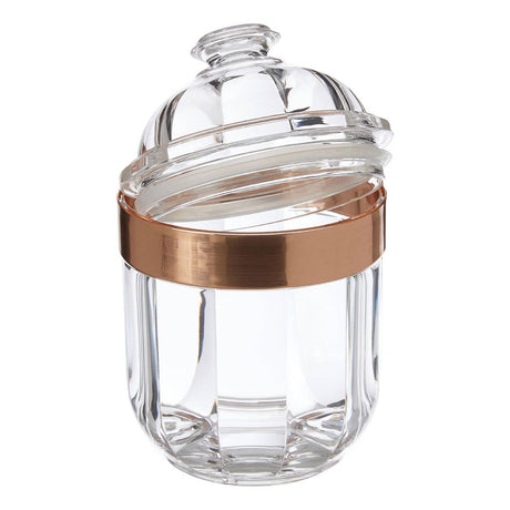 Small Rose Gold Acrylic Canister