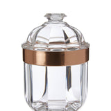 Small Rose Gold Acrylic Canister