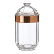 Medium Rose Gold Acrylic Canister