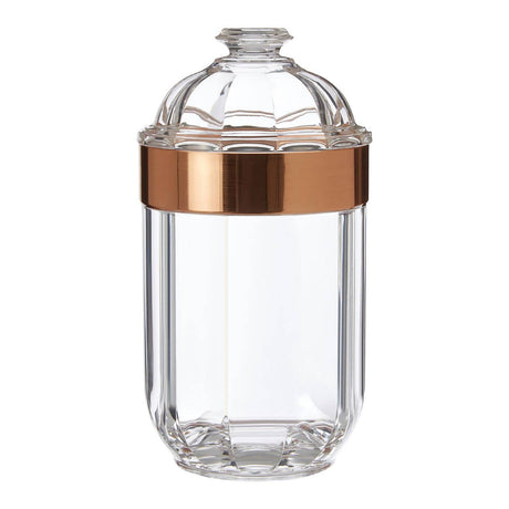 Medium Rose Gold Acrylic Canister