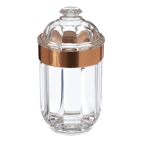 Medium Rose Gold Acrylic Canister