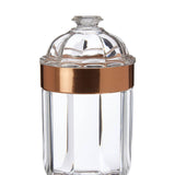 Medium Rose Gold Acrylic Canister