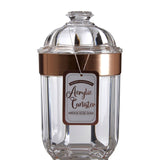 Medium Rose Gold Acrylic Canister