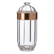 Large Rose Gold Acrylic Canister