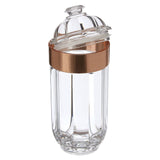 Large Rose Gold Acrylic Canister