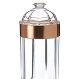 Large Rose Gold Acrylic Canister