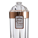 Large Rose Gold Acrylic Canister
