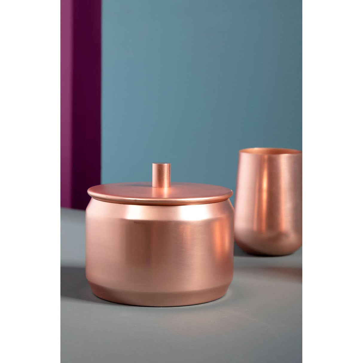 Madison Shine Copper Finish Storage Canister