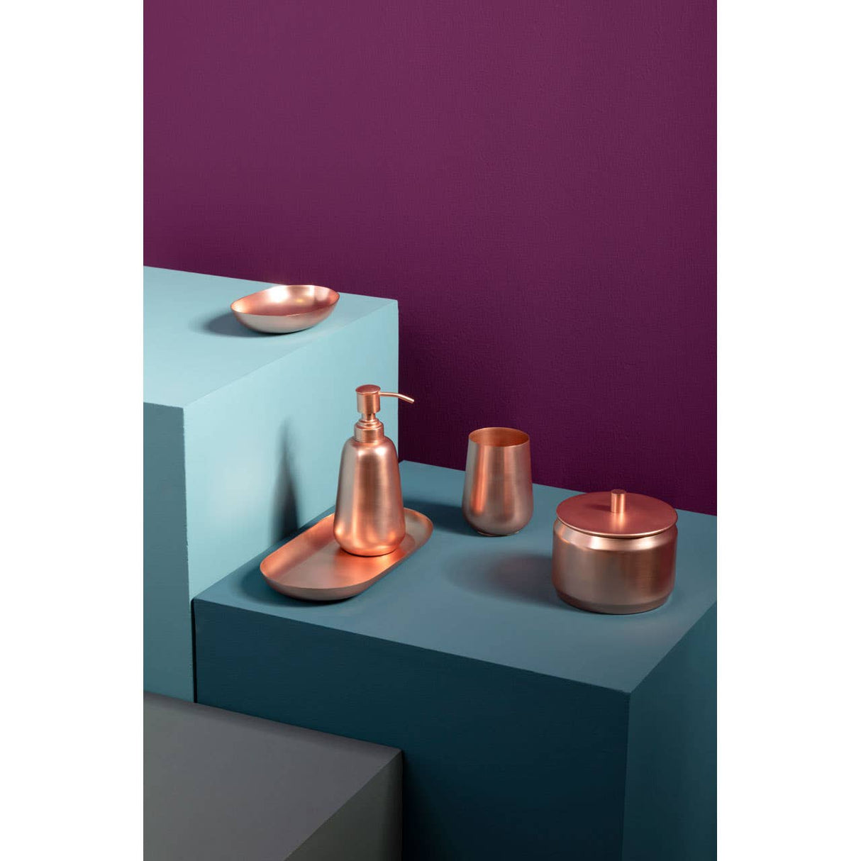Madison Shine Copper Finish Storage Canister