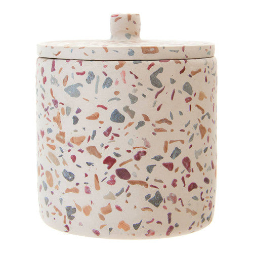 Mozie Terrazzo Effect Cotton Jar
