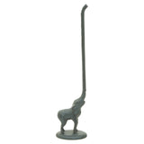 Fauna Grey Finish Elephant Toilet Roll Holder with Round Base