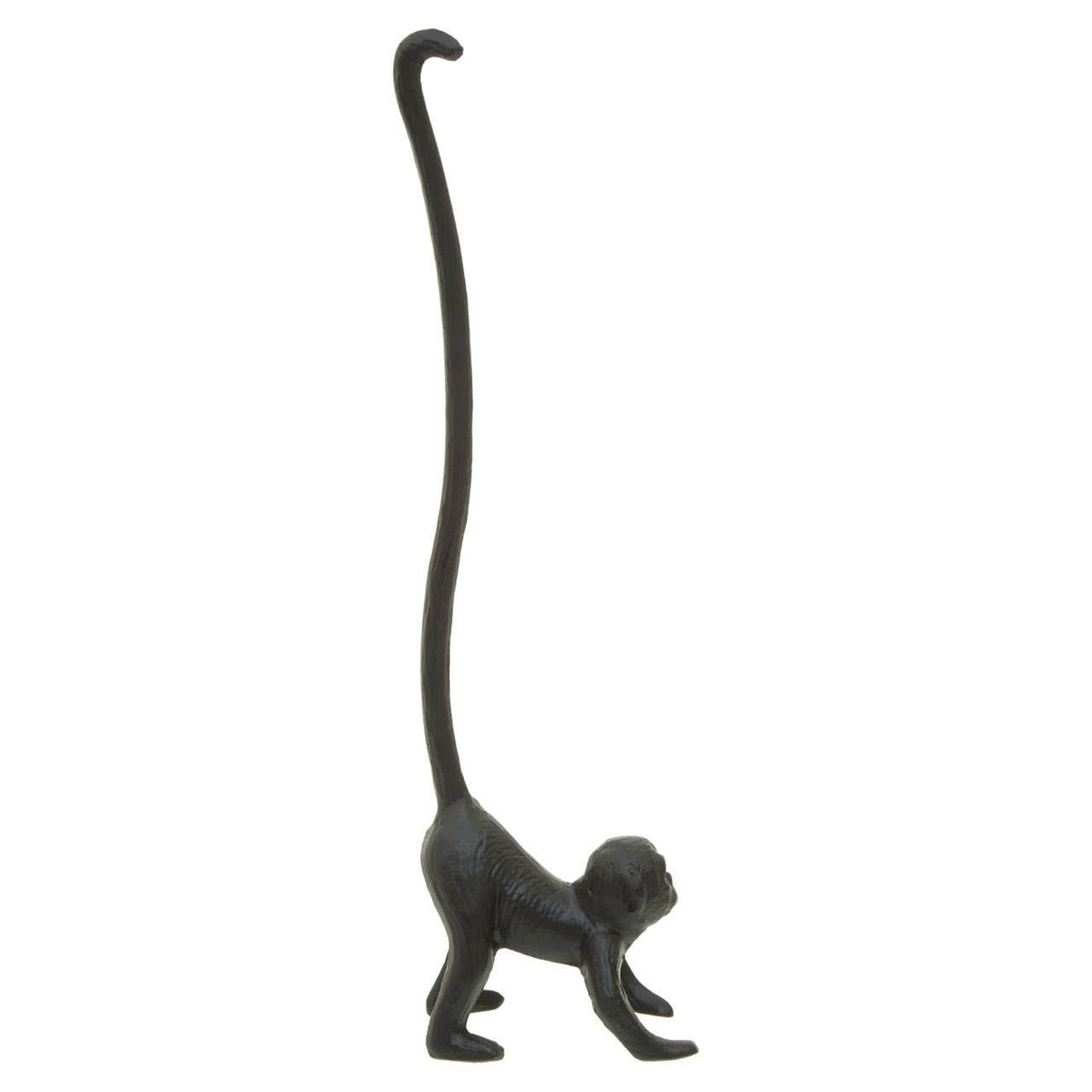 Fauna Black Finish Monkey Toilet Roll Holder
