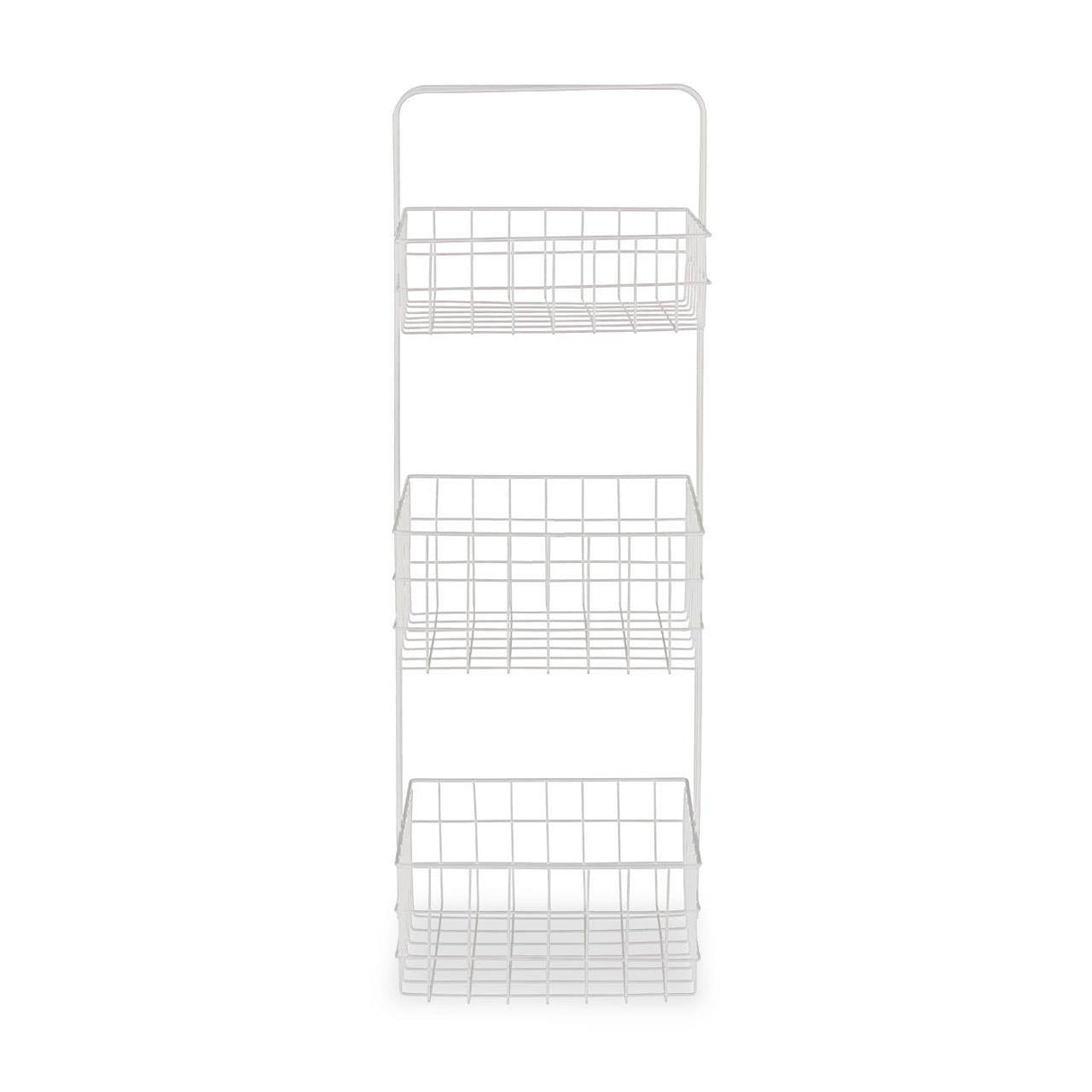 Three Tier White Storage Caddy