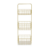Three Tier Gold Finish Storage Caddy
