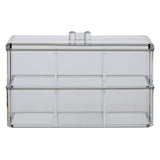 Romm Six Compartment Clear Plastic Cosmetics Organiser