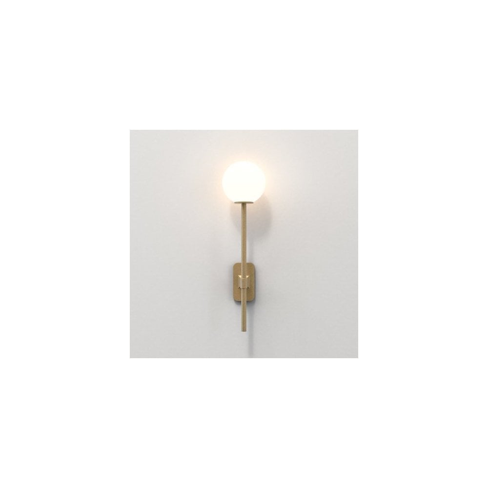 Tacoma Grande Single Wall Light in Antique Brass Finish