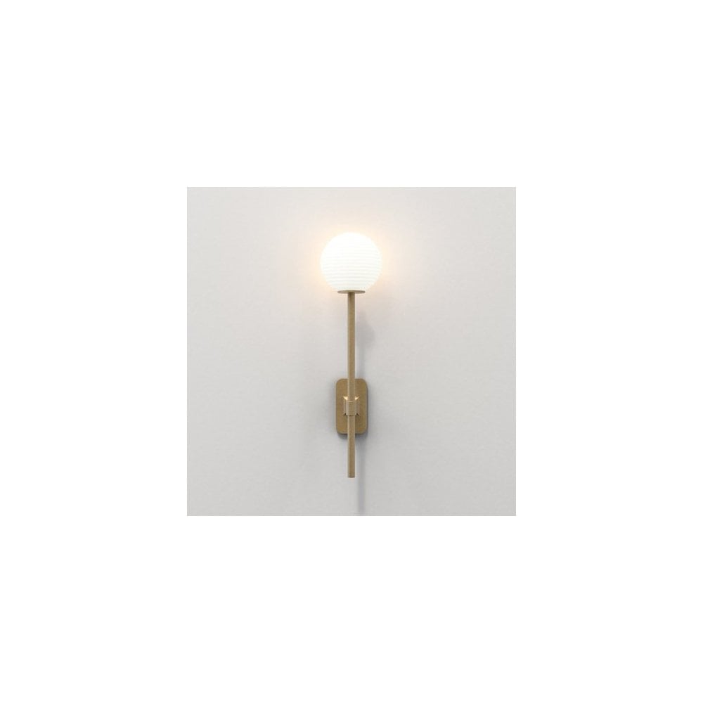 Tacoma Grande Single Wall Light in Antique Brass Finish