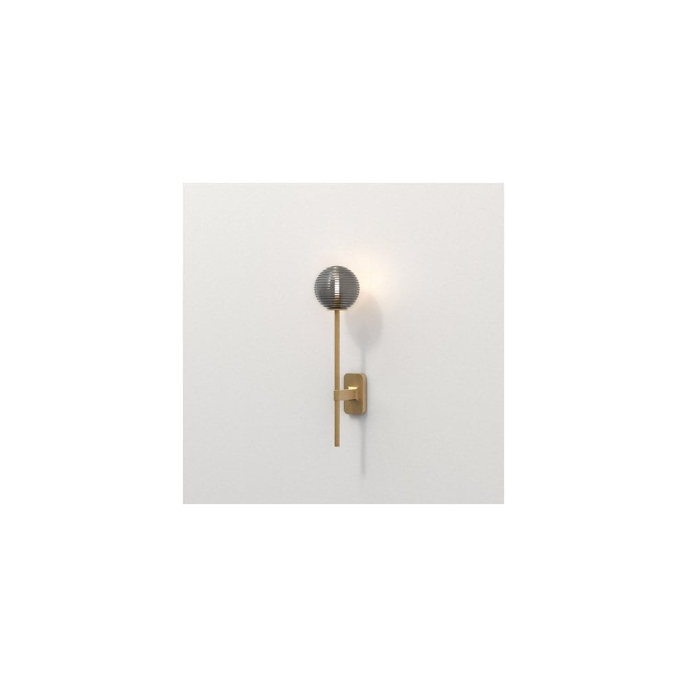 Tacoma Grande Single Wall Light in Antique Brass Finish