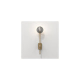 Tacoma Grande Single Wall Light in Antique Brass Finish