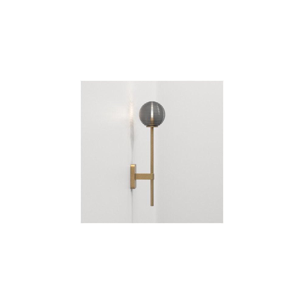 Tacoma Grande Single Wall Light in Antique Brass Finish