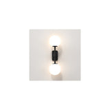 Twin Slim Matte Black Vertical Wall Sconce