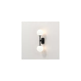 Twin Slim Matte Black Vertical Wall Sconce