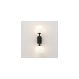 Twin Slim Matte Black Vertical Wall Sconce