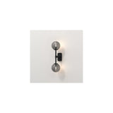 Twin Slim Matte Black Vertical Wall Sconce