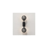 Twin Slim Matte Black Vertical Wall Sconce