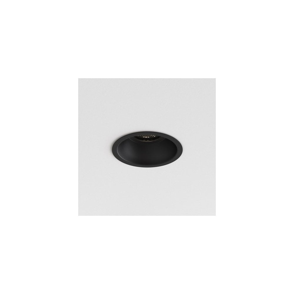 Matte Black Fire-Rated IP65 Round Downlight