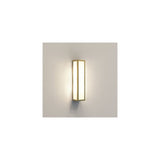Elegant Natural Brass with Opal Glass Bathroom Wall Light