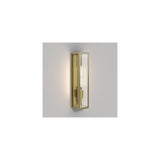 Harvard Natural Brass Vertical Wall Light