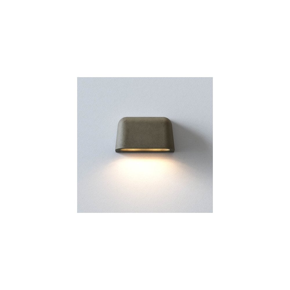 Dual-Beam Concrete Wall Sconce for Outdoor Spaces