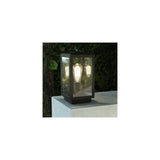 Textured Black Homefield Pedestal Lamp